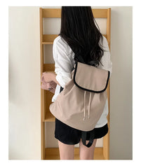 Cyflymder Korean Women Backpacks Vintage Y2k Aesthetic Streetwear Schoolbag Casual All Match Simple Backpack for College Students