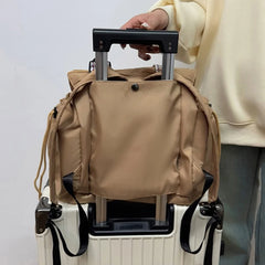 Cyflymder Sport Versatile Backpack Gym Yoga Fitness Bag Large Drawstring Handbag Shoulder Women Tote Outdoor Shopping Rucksack Mommy Bag