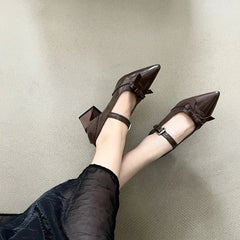 Cyflymder Shallow Mouth Shoes Woman 2025 Casual Female Sneakers Clogs Platform Flats Pointed Toe Elegant Autumn New Creepers Dress Fall On