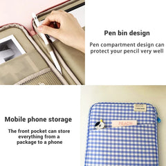 Cyflymder Tablet Sleeve Bag 7.9-12.9 Inch Handbag Case for IPad Samsung Xiaomi Bag Cover Shockproof Pouch Multi Pockets Tablet Cases