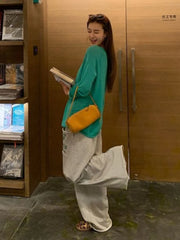 Cyflymder Harajuku Letter Printing Casual Wide Leg Trousers Autumn Vintage Grunge Loose Pant Y2k Aesthetic Women Pocket Straight Pants