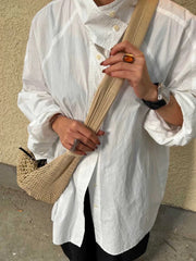 Cyflymder 2025 New Beach Fashion Versatile Contrasting Color Mesh Bags Woven with Cow Horn Design Single Shoulder Crossbody Bag