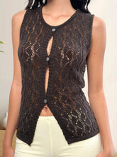 Cyflymder Women s Sleeveless V-Neck Knit Top with Button Detail Solid Color Fit Casual Tank Vest Summer Fashion Blouse