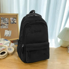 Cyflymder Korean Ins High-capacity Star Letter Embroidery Schoolbags Preppy All Match Vintage Students Backpack Y2k Aesthetic Backpacks