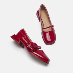 Cyflymder Women's Heels Shoes Bowknot Square Toe Block Heel Pumps Two-tone Black White Elegant Casual Lady Office Shoes 2026 Dress Shoes