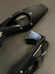 Cyflymder Designer Summer Cover Toe Women Sandals Fashion Party Dress Pumps Ladies Thick Heel Singbacks Mules Shoes