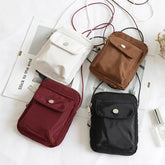 Cyflymder Casual Women's Crossbody Bag Trend Summer Oxford Shoulder Handbag Korean Solid Color Student Phone Bag Simple Shopper Bags Purse