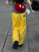 Cyflymder Yellow High Waist Loose Casual Women Jeans Summer New Basic Solid Color Fashion Full Length Street Vintage Female Wide Leg Pants