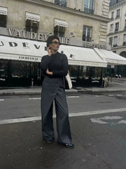 Cyflymder High Waist Wide Leg Casual Suit Pants Design Sensible ular Street Sale Jeans plus Size Faionable Trousers for Women