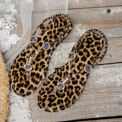 Cyflymder Thong Sandals for Women Summer Simple Fashionable Flats Elastic Band Outdoor Beach Shoes Casual Ladies Rome Sandals 654