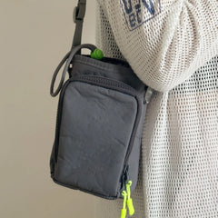 Cyflymder Multi-functional water bottle bag casual nylon shoulder bag outdoor sports crossbody bag small square bag daily women key wallet