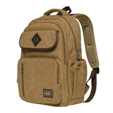 Cyflymder Vintage Canvas Backpack Women Men for Trips, School and Office with Laptop Compartment, 18L