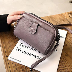 Cyflymder Women Genuine Leather Shoulder Bag New Casual Female Small Crossbody Bags For Women Bag Cell Phone Bag Day Clutches