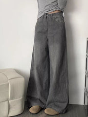 Cyflymder American Y2K Striped Jeans Women High Waist Vintage Harajuku Denim Pant Streetwear Vintage Loose Female Casual Trousers