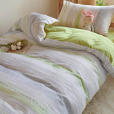 Cyflymder Pure Cotton Bed Sets for Student Dormitory 4Pcs New Cartoon Printed Skin-Friendly Bedding Sets High-Quality Single Bedclothes