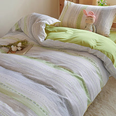 Cyflymder Pure Cotton Bed Sets for Student Dormitory 4Pcs New Cartoon Printed Skin-Friendly Bedding Sets High-Quality Single Bedclothes