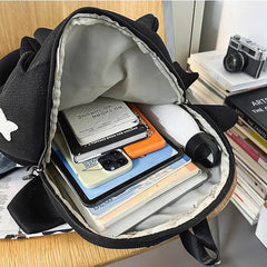 Cyflymder College Students Funny Kawaii Backpacks Streetwear Y2k Aesthetic Trendy Women Bags Men Personality Vintage Fashion Ins Backpacks