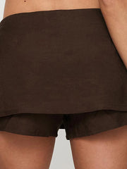 Cyflymder Women s High Waisted Denim Skirt with Tie Waist Detail for Summer Beach Party Casual Streetwear Fashion Outfit