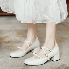 Cyflymder Slip On 3cm Heels Chunky Sandals Shallow Mouth Sexy Crossdressers Shoes Classic Style Basketball Platform Mary Jane Lace-Up Bran