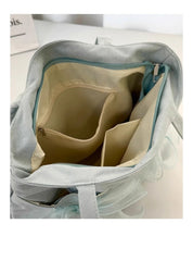 Cyflymder Luxury Design Bow Elegant Chic Handbags Trendy Office Lady Fashion Ins Underarm Bag Women Y2k Aesthetic All Match Shoulder Bags