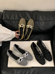 Cyflymder Low Sandals Woman Leather Low-heeled PU Rome Cotton Fabric Low Sandals Woman Leather Low-heeled Fabric Rome PU