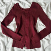 Cyflymder Y2K Women's Sweater Cardigan Chic Fashion Retro Harajuku Solid Color Irregular Emotional Girl Aesthetic Emotional Girls Cardigan