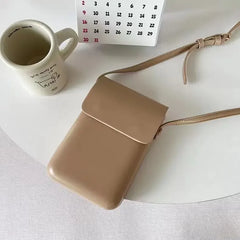 Cyflymder Vertical Crossbody Phone Bag Simple Quality Box Design for Men And Women Coin Pocket Mobile Phone Case Stylish Korean Style