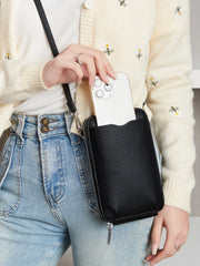 Cyflymder PU Soft Leather Women's Handbag Fashionable Multi functional Phone Bag Diagonal Strap Single Shoulder Coin Wallet