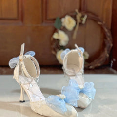 Cyflymder Elegant woman heeled shoes bridal wedding heels elegant party shoes lolita cosplay y2k accessories High heels 2000s heels 40 41