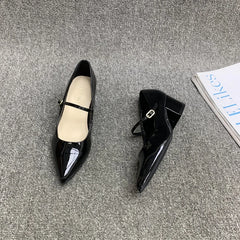 Cyflymder Korean Shoes Slip-on Clogs Platform Pointed Toe Women's Heels All-Match Shallow Mouth Female Footwear Casual Sneaker