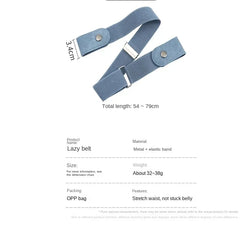 Cyflymder New Adjustable Stretch Elastic Waist Band Invisible Belt Buckle-Free Belts for Women Men Jean Pants Dress Easy To Wear No Buckle