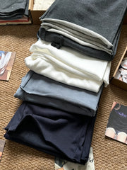 Cyflymder Raw Hem Drawstring Sweatpants Women New Simple Basic Casual High Waist Wide Leg Pants Vintage Sweet Loose Joggers Trousers Y2K
