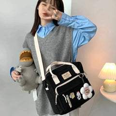 Cyflymder Kawaii Backpack Women Back Pack Cute Mochila Japanese High School Girls Backpack School Bags for Teenage Girls Multi Pockets Sac