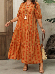 Cyflymder Women s Maxi Dress Stylish Sleeveless Floral Print V Neck A-Line Summer Dress with Side Pockets and Belt