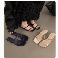 Cyflymder Ladies Shoes on Sale Thin Belt Flip Flops Women Sandals Large Size Women's Platform Sandals Slippers Beach