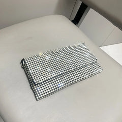 Cyflymder iny Diamond Crossbody Women's Handbag Dinner Bag Chain Mobile Phone Bag Alloy Handbag Clutch for Evening Par