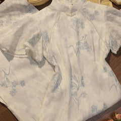 Cyflymder Chinese Style Improved Cheongsam Spring Summer New Retro Long Elegant Temperament Dress Short Sleeve Slim Qipao Dresses