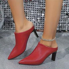 Cyflymder Women Pointed Toe Slippers Elegant High Heels Shoes Fashions Autumn Slingback Sandals Fashion New Brand Dress Chaussures