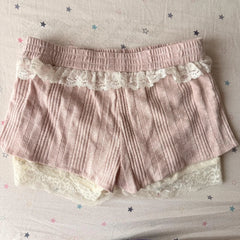 Cyflymder Coquette Slim Women Short Pant Lovely Chic Tide Harajuku Maiden Girls Lower garment Y2K Female Sweet Bottoms Cute Bow Clothing