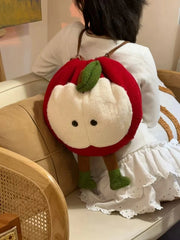 Cyflymder Cute Cartoon Plush Shoulder Bag Large Capacity Fluffy Crossbody Bag Autumn Winter New Style Soft Velvet Handbag for Youth