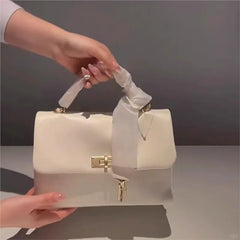 Cyflymder Harajuku Sweet Cute Pink Handbag Women Gold Lock Chain Shoulder Bag Ladies Chic Commuter Versatile Crossbody Bags Y2k Aesthetic