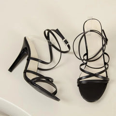 Cyflymder High Heel Bule Sandles Women's Faion Diamond Cubic Silicone round Head Rubber Outsole Comfortable Bridal Wedding Footwear