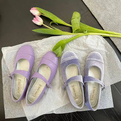 Cyflymder Fashionable Vintage Women's Shoes New Spring Style Single Cushioning Versatile Mary Jane Shoes Adult Ladies Flat Shoes