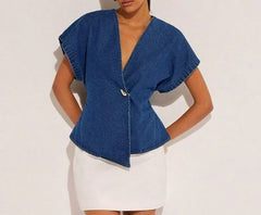 Cyflymder Temperament Vest Women's Shoulder Sleeves Waist Display Fashion