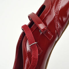 Cyflymder Ballet Flats Red Shoes for Women Comfortable Pu Leather Casual Streetwear Flats Designer Shoes Spring Autumn Shallow Loafers