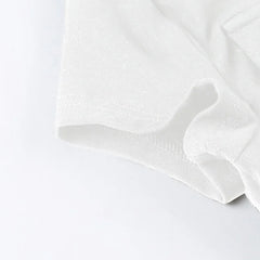 Cyflymder Y2k Streetwear Solid Blouse for Women Zipper Pocket Button Turn-down Collar Short Sleeve T Shirt Korean Summer Clothing