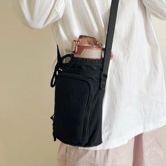 Cyflymder Multi-functional water bottle bag casual nylon shoulder bag outdoor sports crossbody bag small square bag daily women key wallet