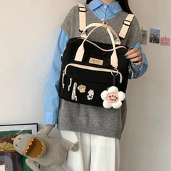 Cyflymder Kawaii Backpack Women Back Pack Cute Mochila Japanese High School Girls Backpack School Bags for Teenage Girls Multi Pockets Sac