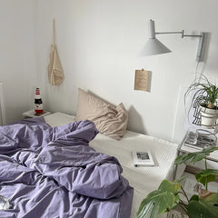 Cyflymder ins 100% Cotton Solid Color Duvet Cover Soft housse de couette 150 200 220cm High Quality Duvet Cover King Size