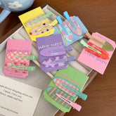 Cyflymder 2pcs Fruit Series Seamless Hair Clips Summer Hairpin No Crease Barrettes Fixed Hair Clip for Girls Hair Accessories